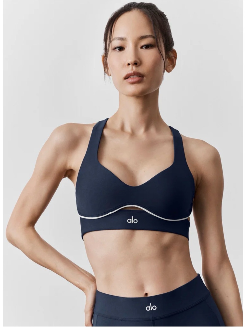 BEST SELLER alo yoga airlift speedwork bra navy